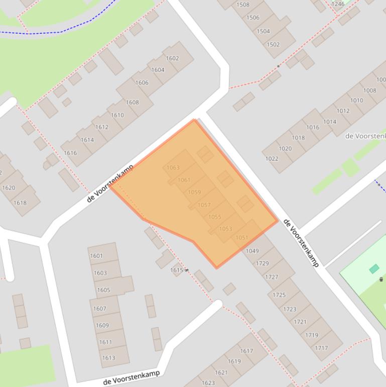 Kaart van postcodegebied 6545EB.