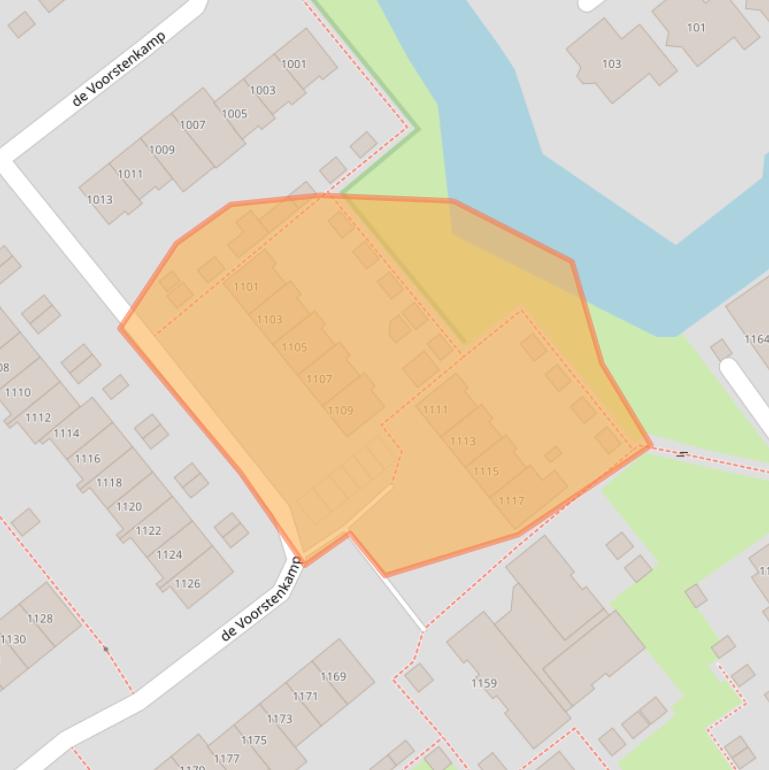 Kaart van postcodegebied 6545ED.
