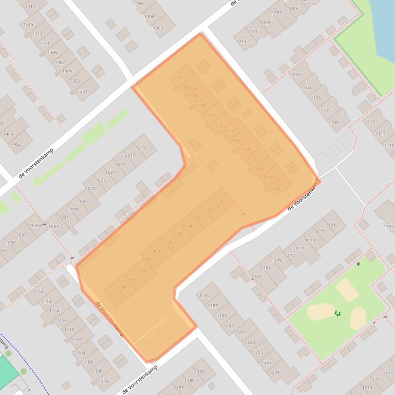 Kaart van postcodegebied 6545EH.