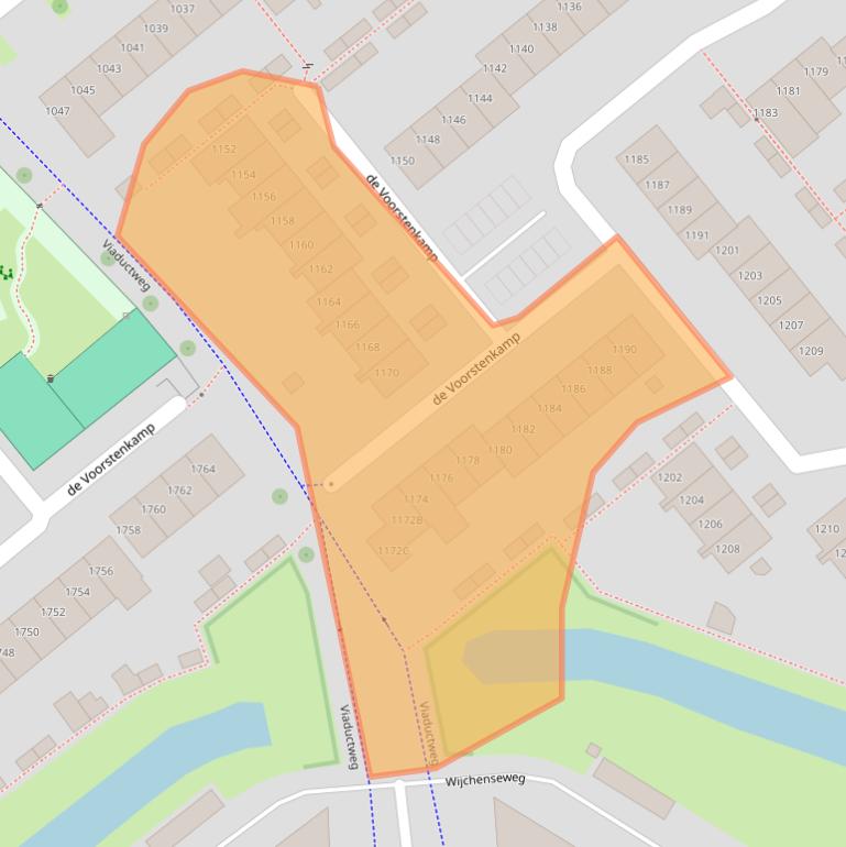 Kaart van postcodegebied 6545EJ.