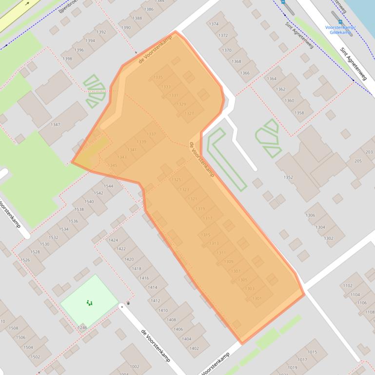 Kaart van postcodegebied 6545EP.