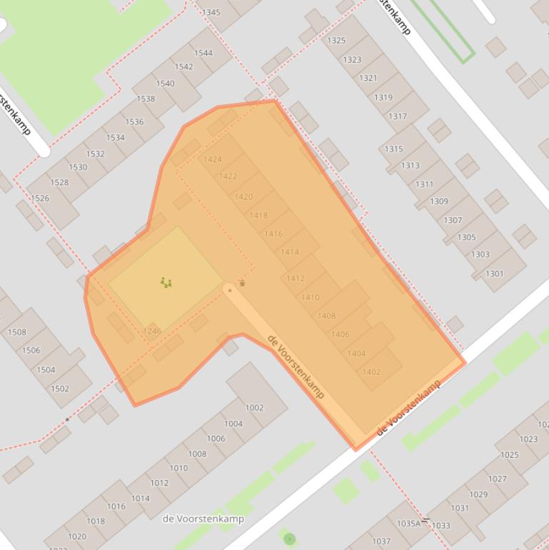 Kaart van postcodegebied 6545EX.