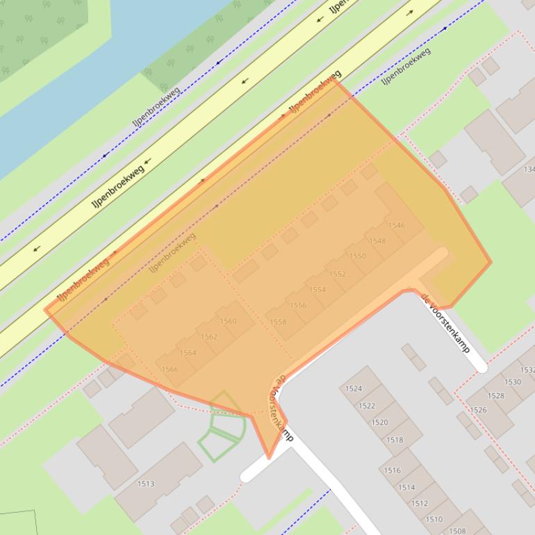 Kaart van postcodegebied 6545GD.