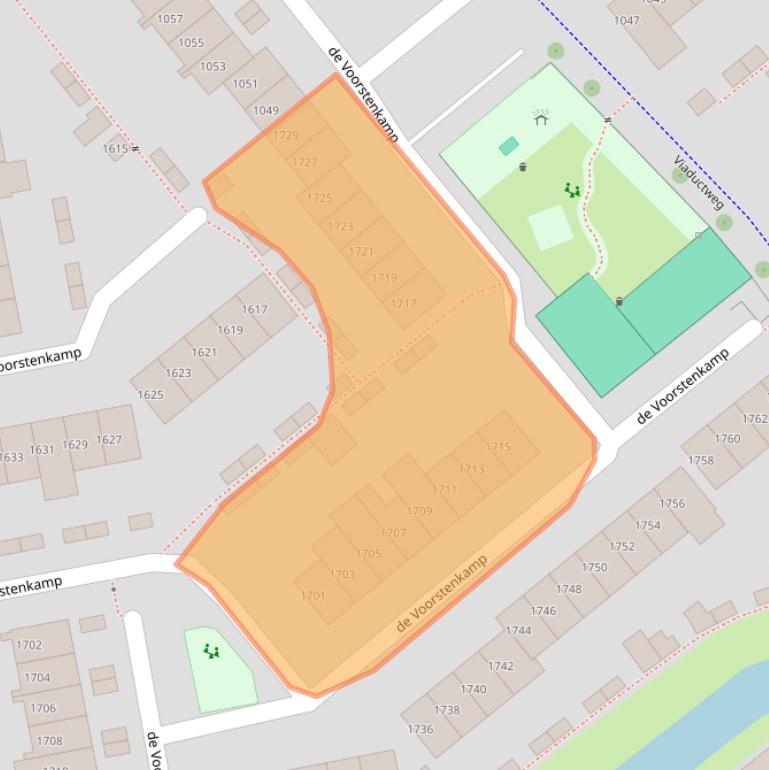 Kaart van postcodegebied 6545GK.