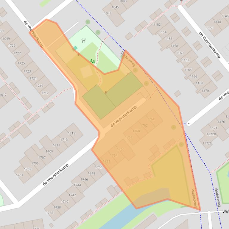 Kaart van postcodegebied 6545GN.