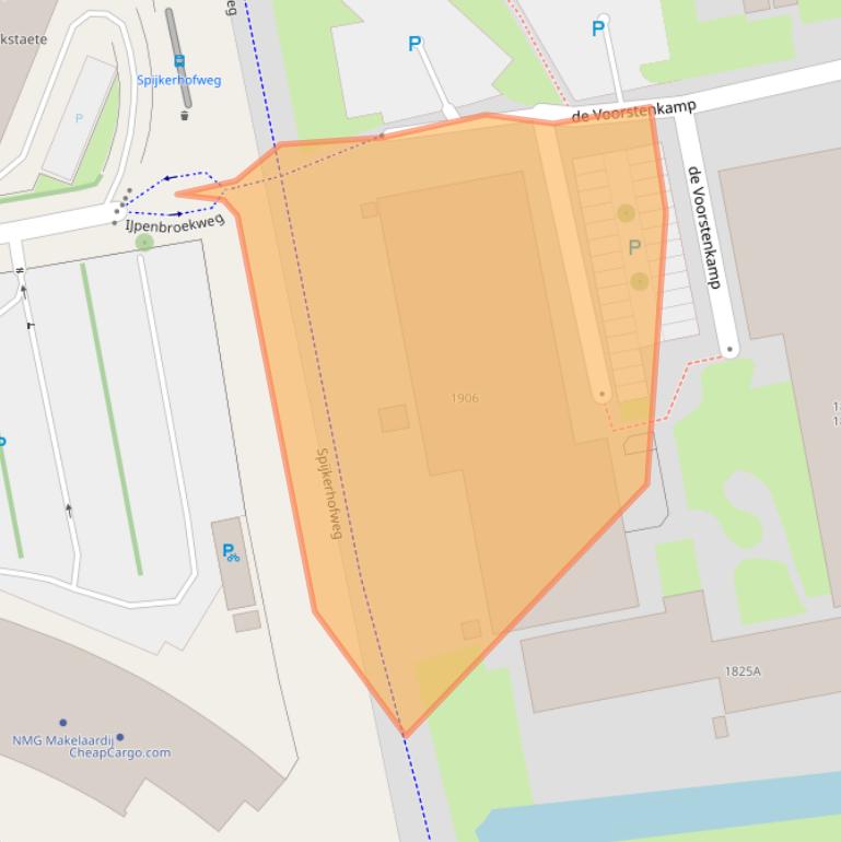 Kaart van postcodegebied 6545GR.