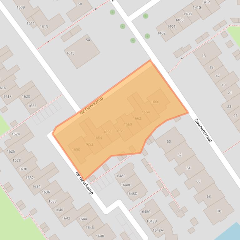 Kaart van postcodegebied 6545HT.