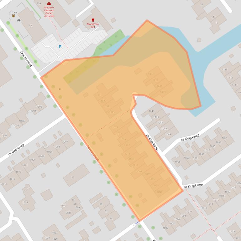 Kaart van postcodegebied 6545JA.