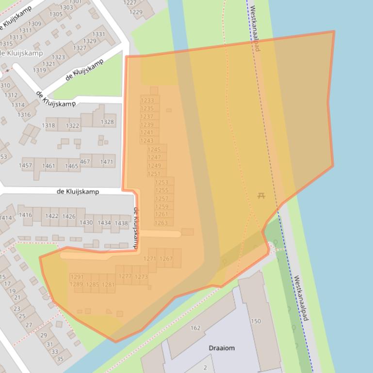 Kaart van postcodegebied 6545JK.