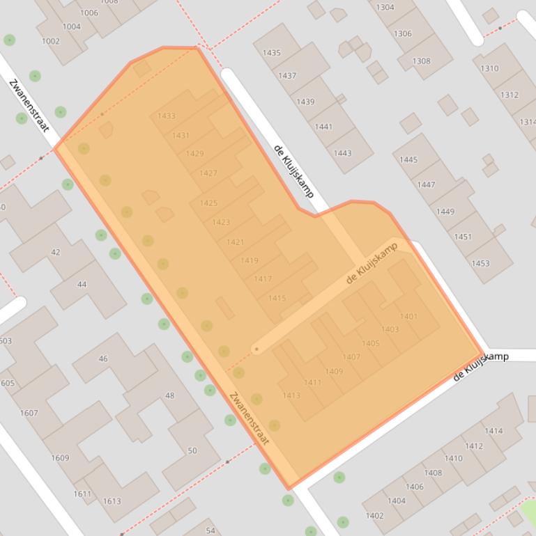 Kaart van postcodegebied 6545JP.