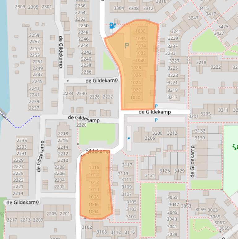 Kaart van postcodegebied 6545KB.