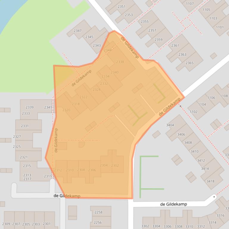 Kaart van postcodegebied 6545KP.