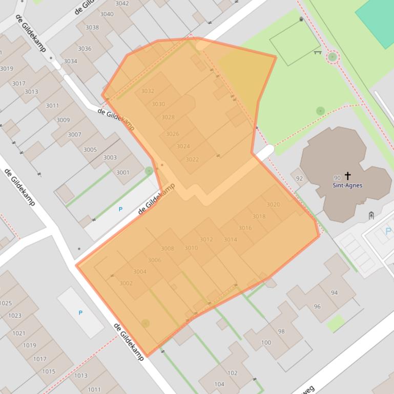 Kaart van postcodegebied 6545KS.