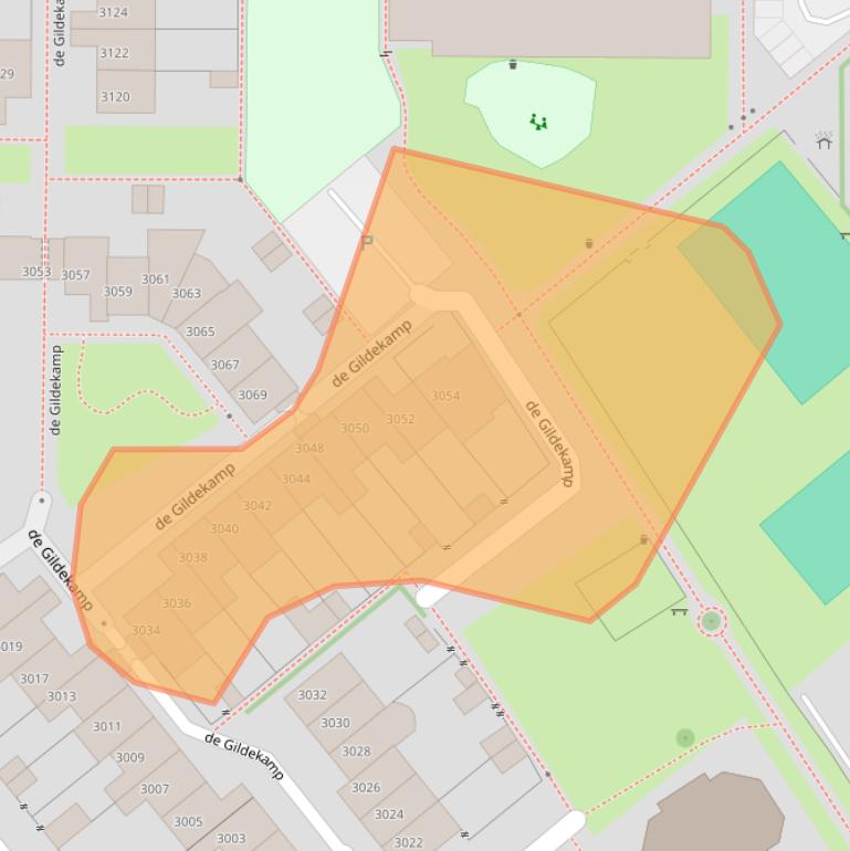 Kaart van postcodegebied 6545KT.