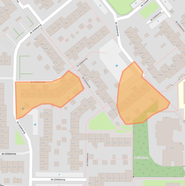 Kaart van postcodegebied 6545LB.