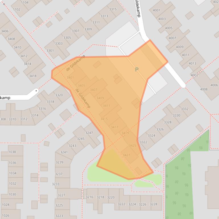 Kaart van postcodegebied 6545LC.