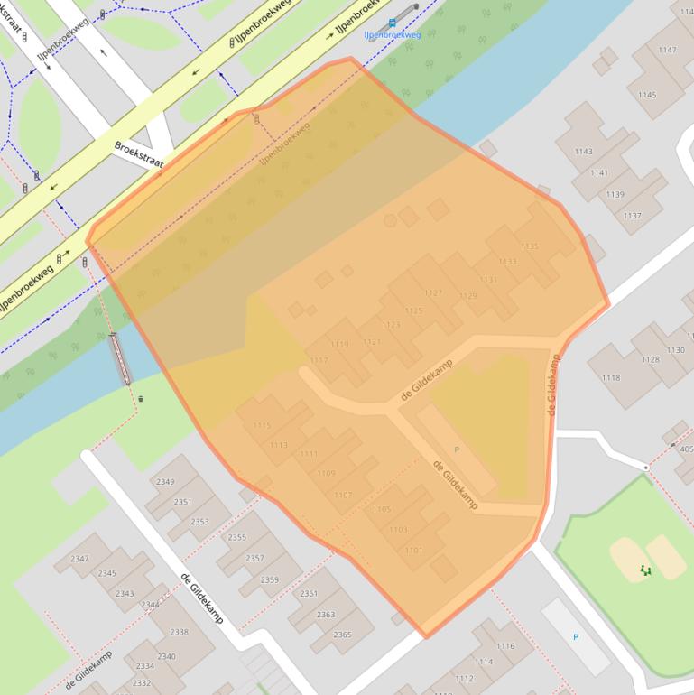 Kaart van postcodegebied 6545LE.