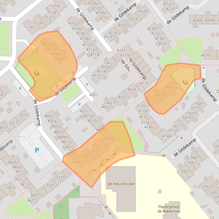 Kaart van postcodegebied 6545LK.