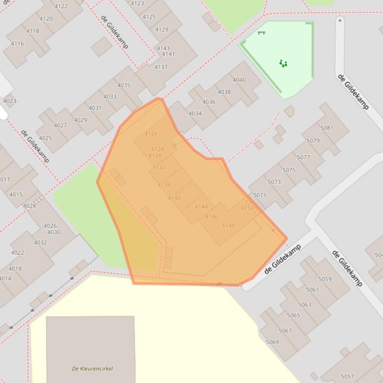 Kaart van postcodegebied 6545LN.