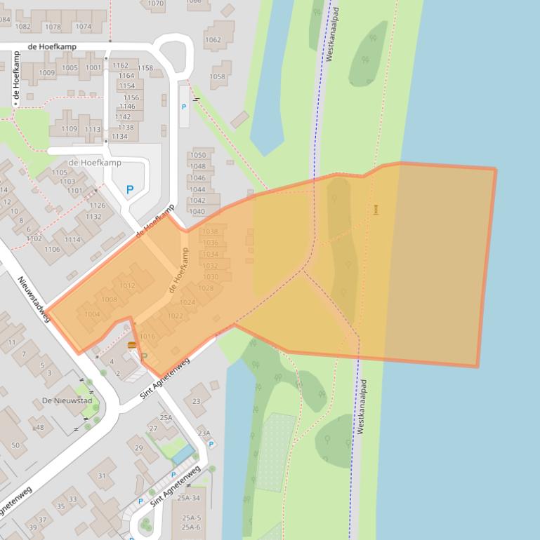 Kaart van postcodegebied 6545MB.