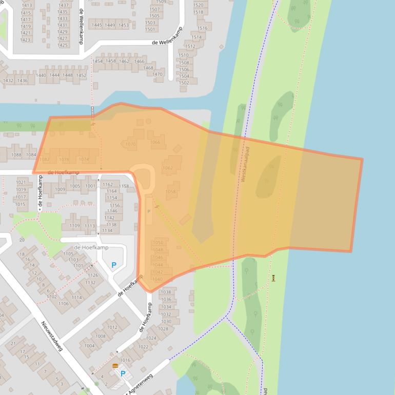 Kaart van postcodegebied 6545MC.