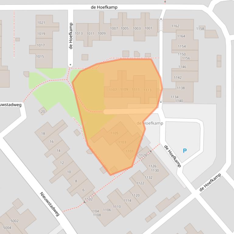 Kaart van postcodegebied 6545ME.