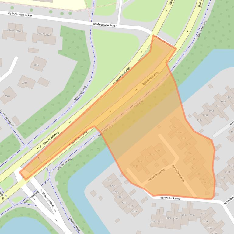 Kaart van postcodegebied 6545NE.