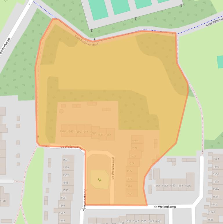 Kaart van postcodegebied 6545NP.