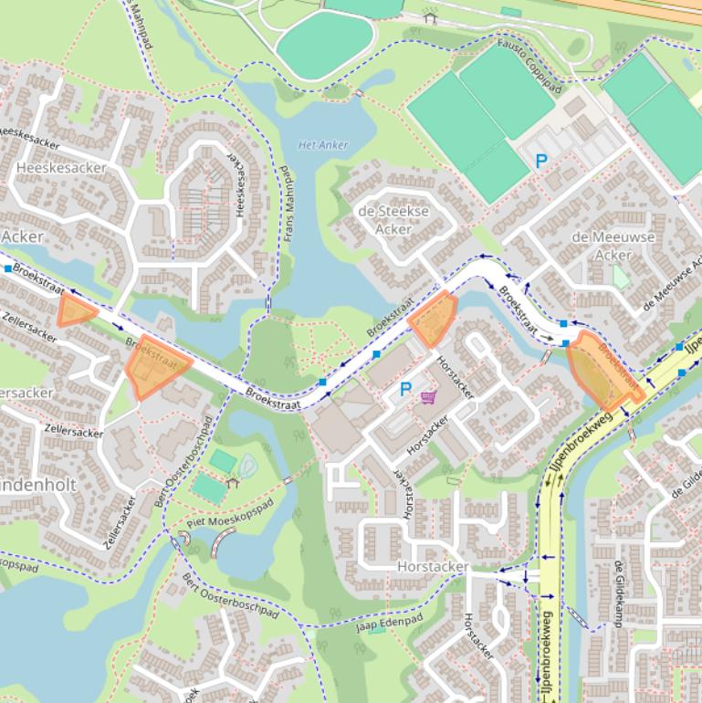 Kaart van postcodegebied 6546AA.