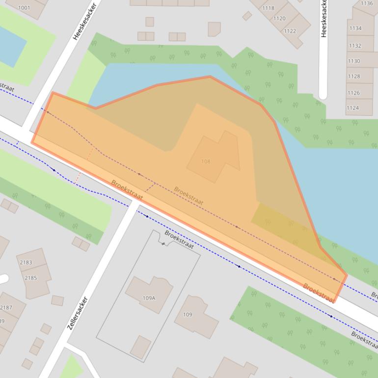 Kaart van postcodegebied 6546AC.