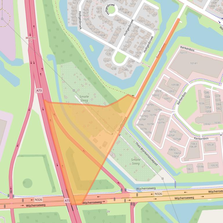 Kaart van postcodegebied 6546AE.