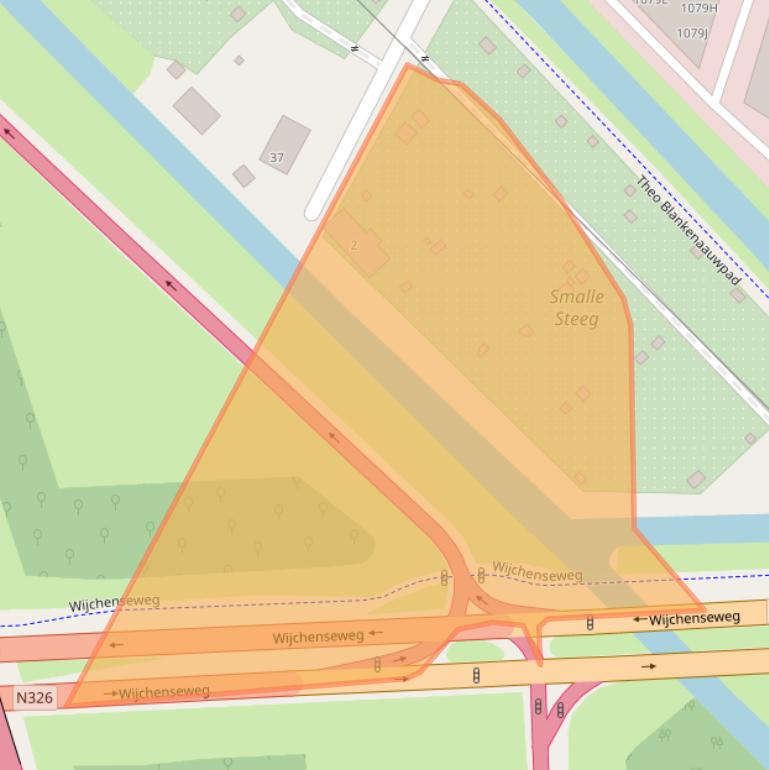 Kaart van postcodegebied 6546AG.