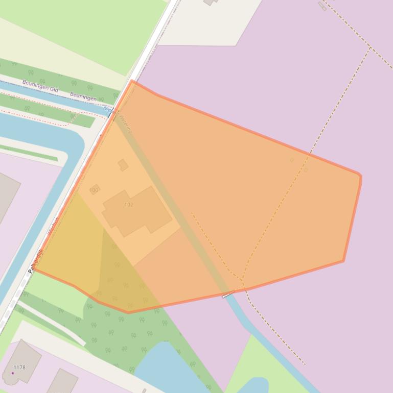 Kaart van postcodegebied 6546AM.