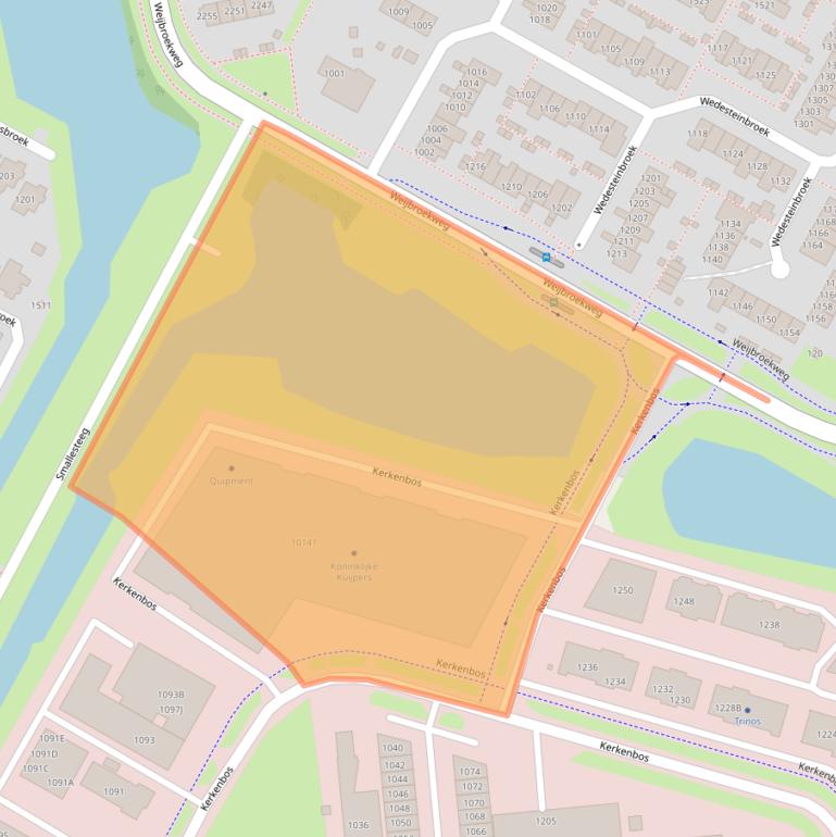 Kaart van postcodegebied 6546BJ.