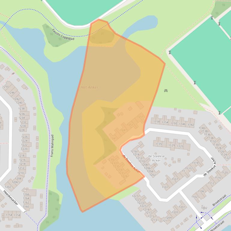 Kaart van postcodegebied 6546DE.
