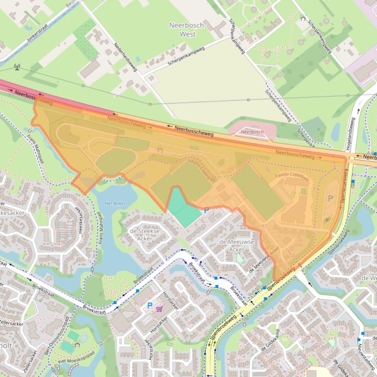Kaart van postcodegebied 6546DZ.
