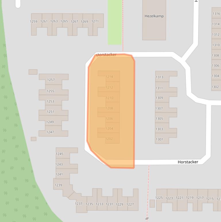 Kaart van postcodegebied 6546EE.