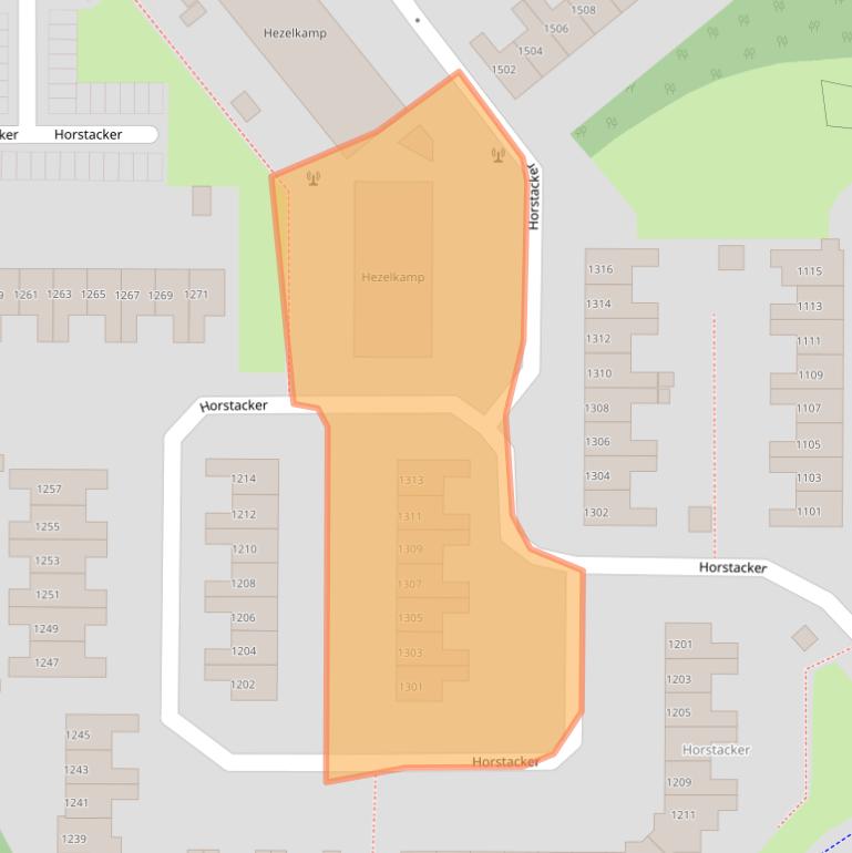 Kaart van postcodegebied 6546EG.