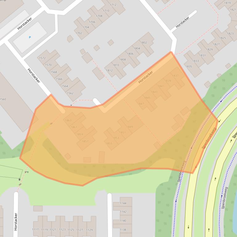 Kaart van postcodegebied 6546ET.