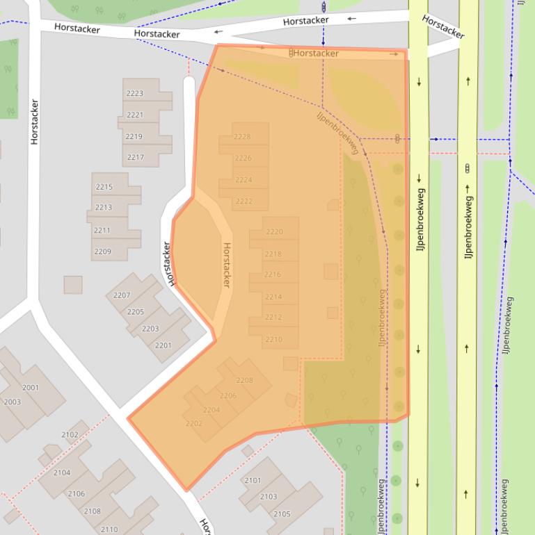 Kaart van postcodegebied 6546GJ.