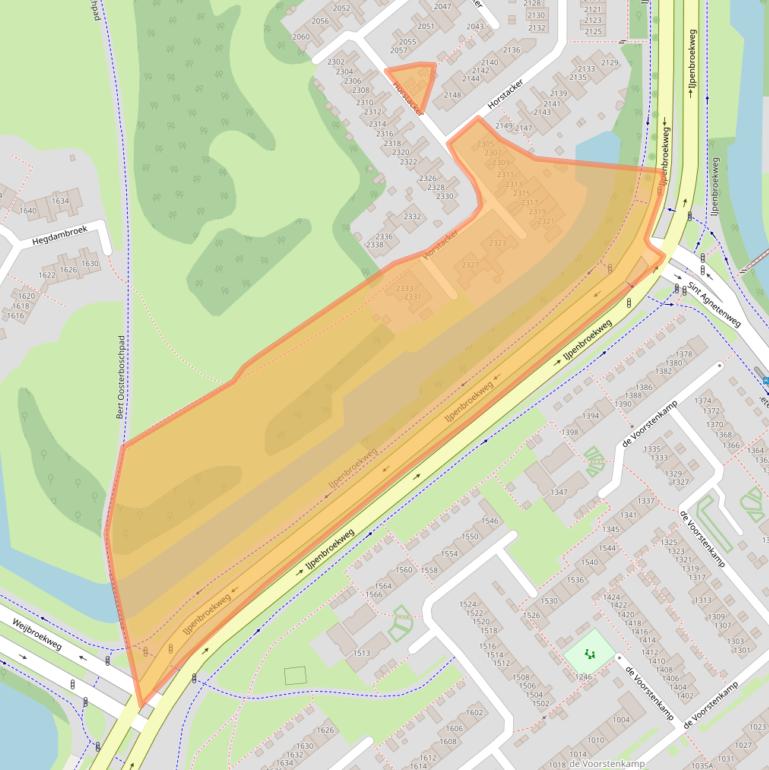 Kaart van postcodegebied 6546GK.
