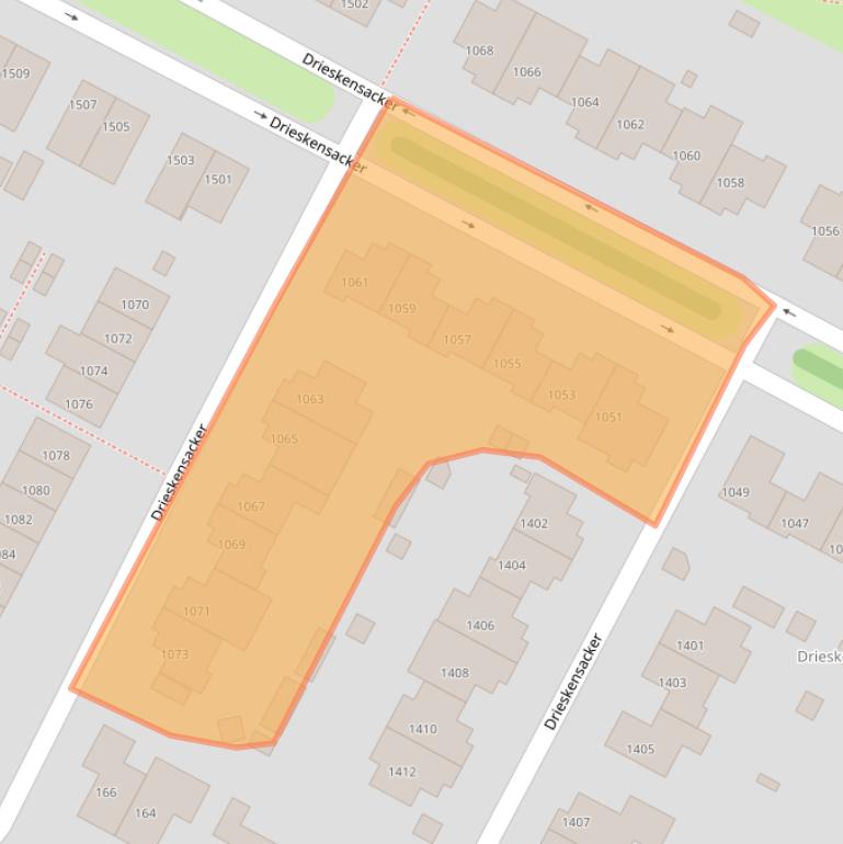 Kaart van postcodegebied 6546MB.