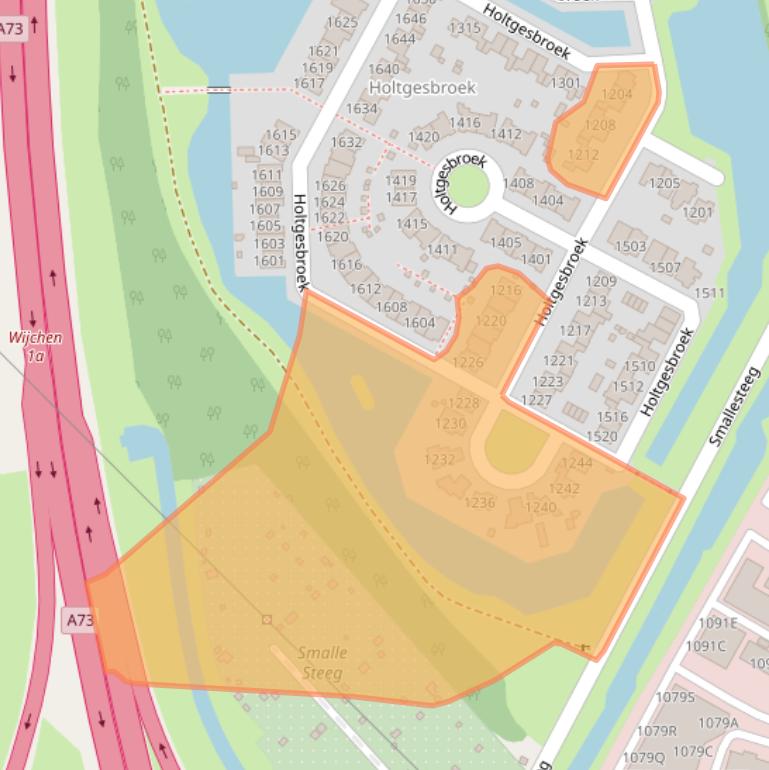 Kaart van postcodegebied 6546PE.