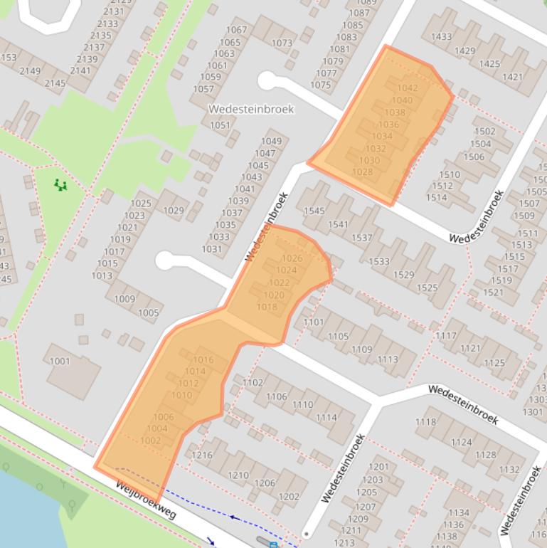 Kaart van postcodegebied 6546RC.