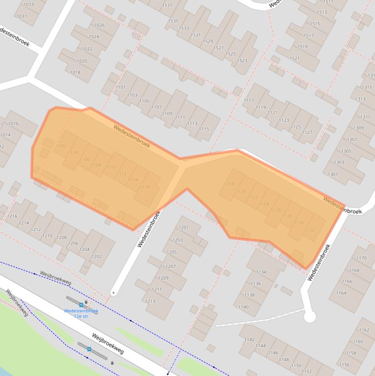 Kaart van postcodegebied 6546RE.