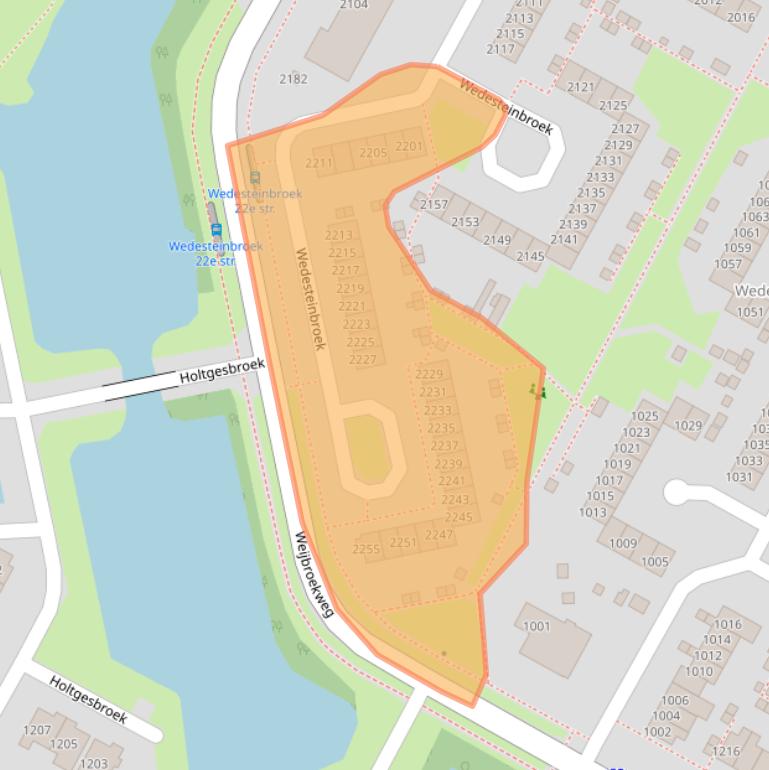 Kaart van postcodegebied 6546RX.