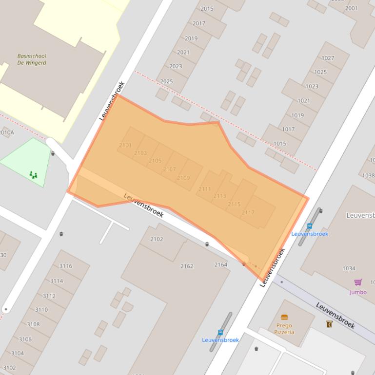 Kaart van postcodegebied 6546TA.