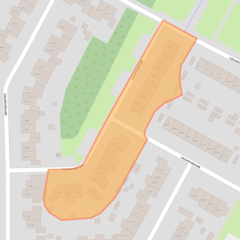 Kaart van postcodegebied 6546TP.