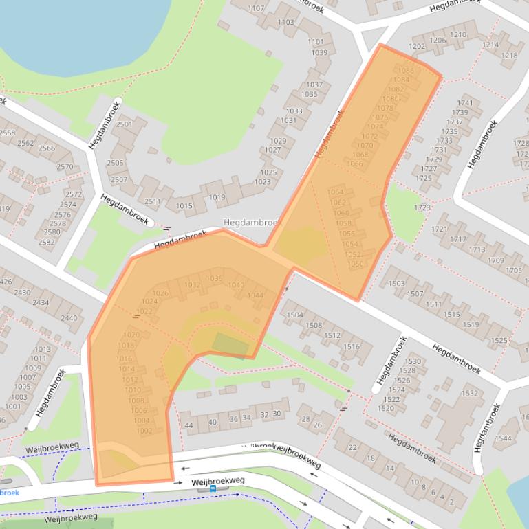 Kaart van postcodegebied 6546VD.