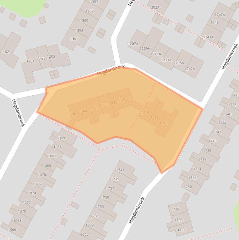 Kaart van postcodegebied 6546VH.